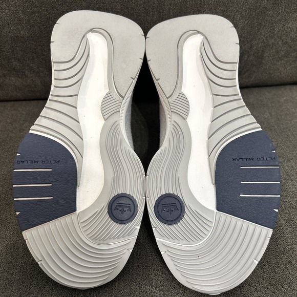 Peter Millar Tellustride Sneaker Men 8.5 Platinum Grey Slip On Crown Sport Shoe - Picture 6 of 8